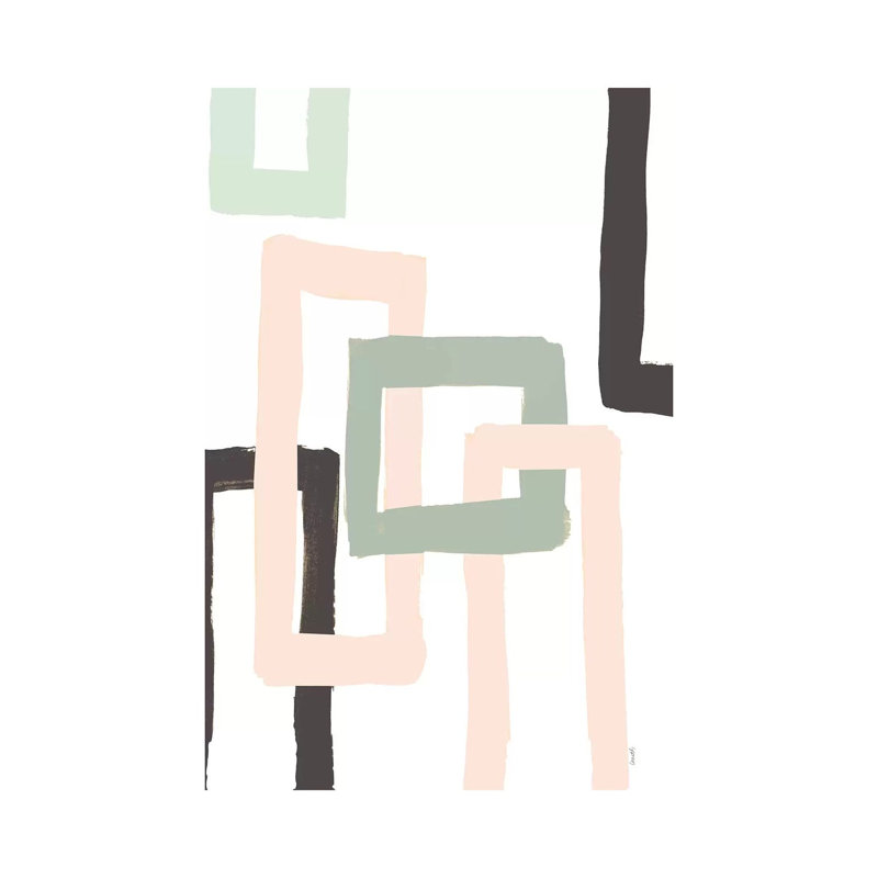 Pastel Blocks I by Lanie Loreth - Painting on Canvas, Wrapped Canvas, 30.48cm H x 20.32cm W x 1.91cm D