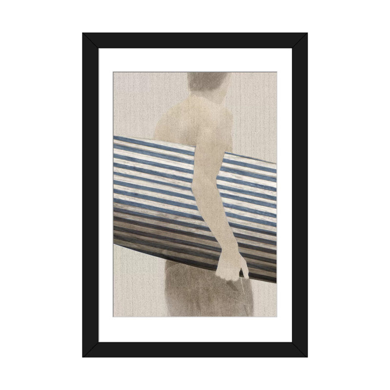 « little luxe i », impression sur toile, Papier d'art encadré noir, Blanc, H 32 po x l 24 po x P 1 po