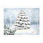 Art sur toile «bol, flocons de neige, baies et brindilles»-104141175