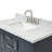 43'' Single Bathroom Vanity with Carrara Marble Top-55794975