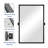 Bathroom Tilt Mirror With Aluminum Alloy Frame, Pivot Mirror, Tilting Adjustable Wall Mounted Vanity Mirror
