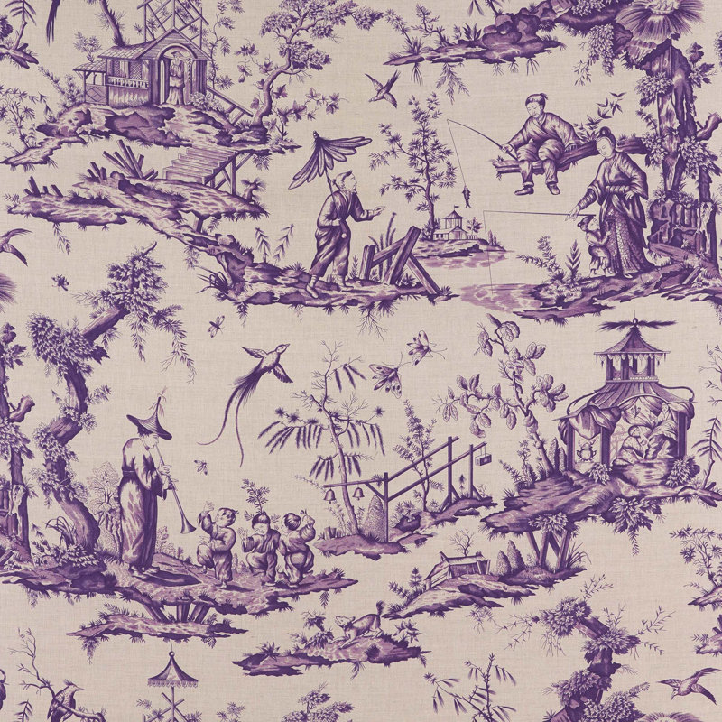 Shengyou Toile Fabric, Iris