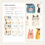 Papier peint animal fantaisiste amovible