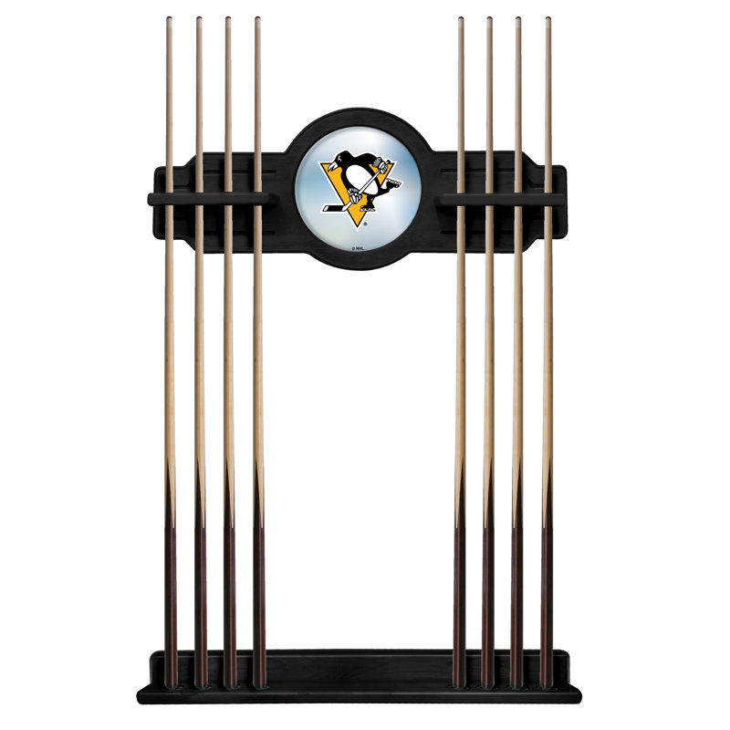 Porte-queues de billard 14 po NHL, Noir, Pittsburgh Penguins