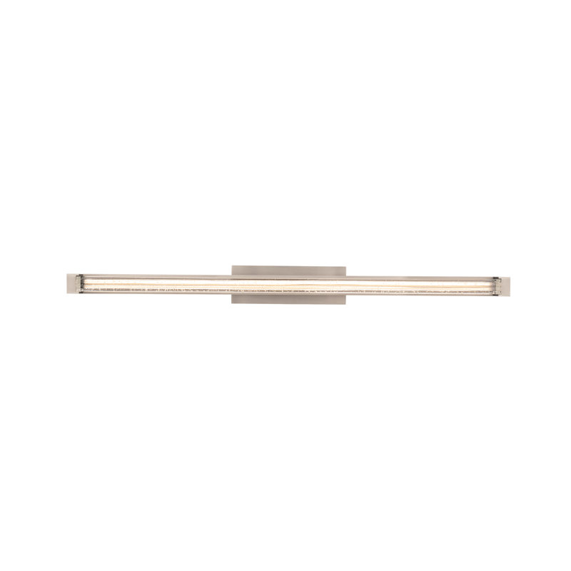 Luminaire de meuble-lavabo à DEL à intensité variable 33,38 po avec abat-jour en cristal et interrupteur de température de couleur intégré Skein (2700K / 3000K / 3500K / 4000K)