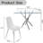 5 - Piece Pedestal Dining Set-103144984-103144983