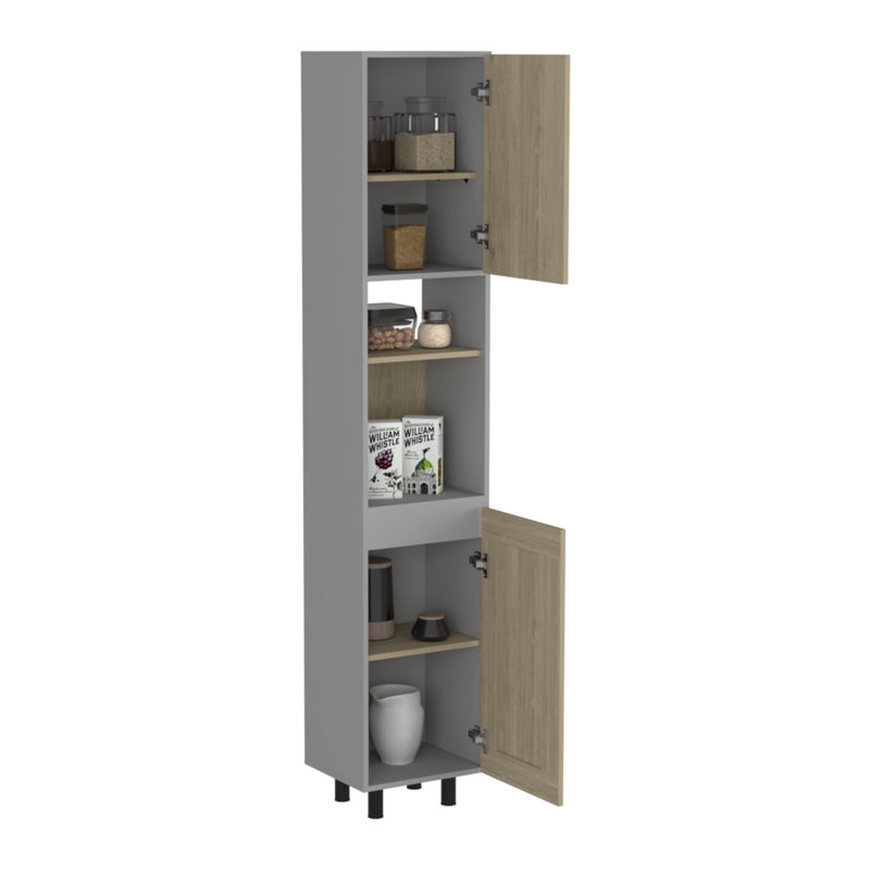 Garde-manger Hasselt, double porte, six tablettes
