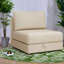 Canapé-lit modulaire moderne avec rangement 2 places, beige