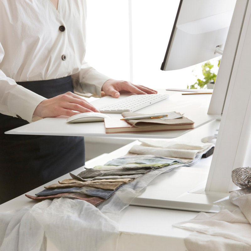 Quickstand Eco Standing Desk Converter, White