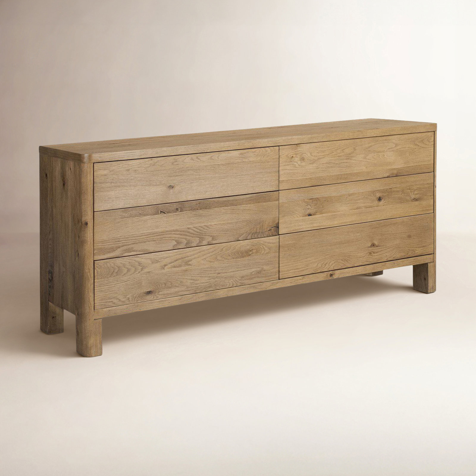 Talullah Noeline 6 Drawer Dresser, Worn Oak