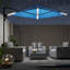 Parasol mural 10 pi avec lumières à DEL solaires-1243979645
