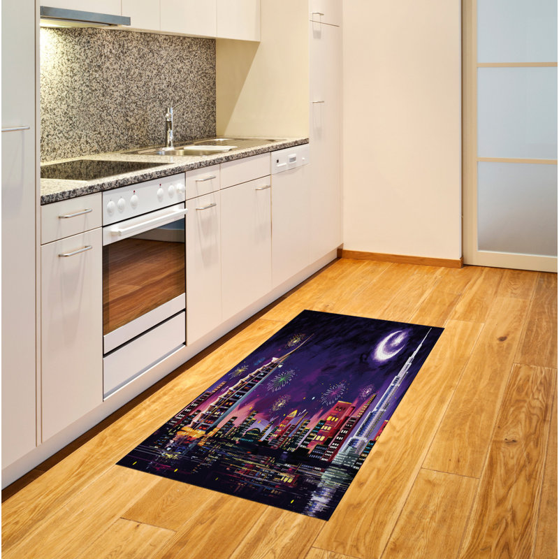 Scenery High Density Long Fiber Poly Threads Decorative Area Rug Carpet, Rectangle 2'7" x 5'
