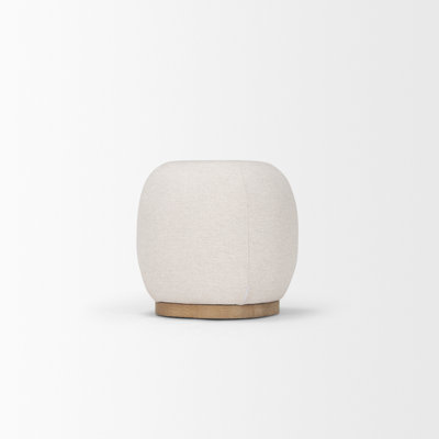 Pouf rond de 18,1 po de largeur