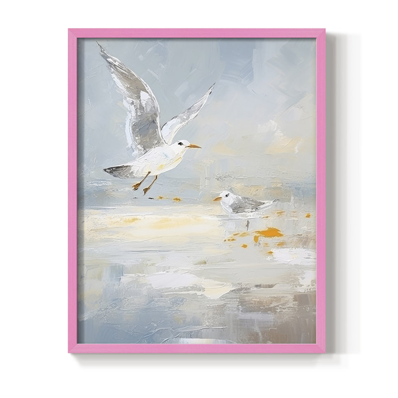 NAUTICAL Series CDLVII Framed Print - Solid Wood, Rose, H 11 po x l 9 po