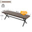 Banc en osier tissé à la main pour patio extérieur