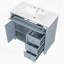 Meuble-lavabo 36 po avec lavabo, armoire de salle de bain avec tiroir rabattable, 3 tiroirs et 2 portes-8290058