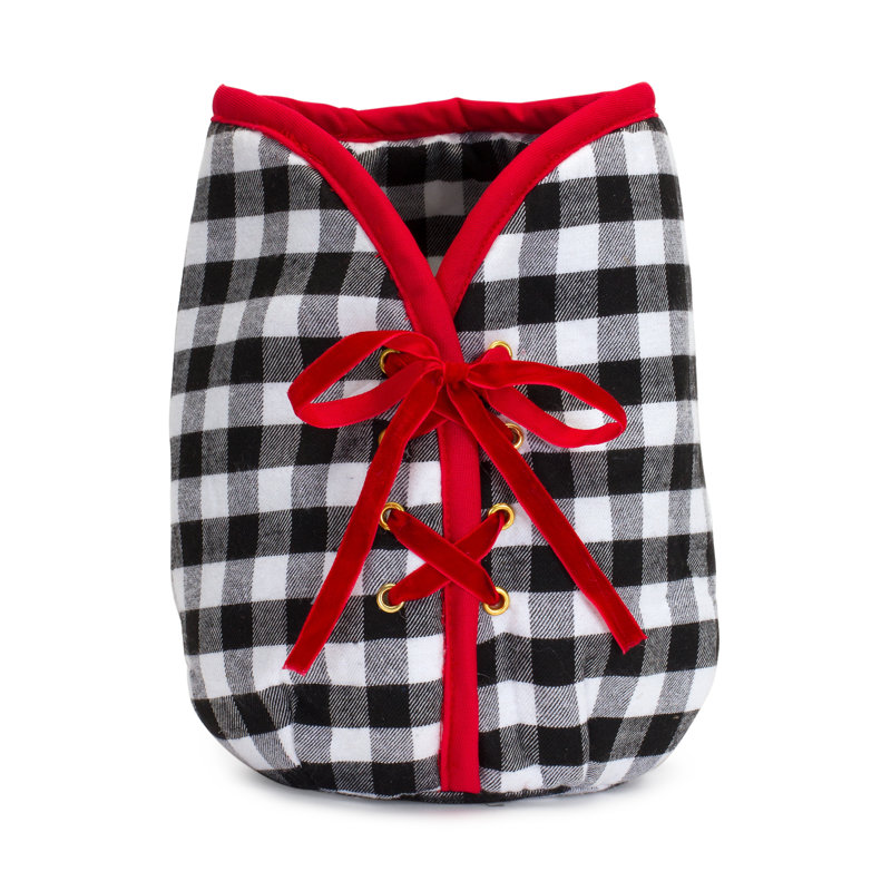 Couvre-pot d'arbre de Noël écossais H 9 po