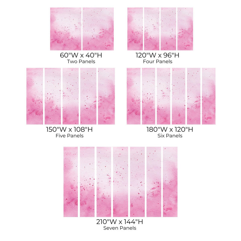Papier peint de qualité supérieure - éclaboussure d'aquarelle mauve, L 108 po x l 150 po