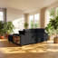 Canapé-lit modulaire en velours côtelé en bois massif l 79,53 po x P 61,42 po Sarkozy