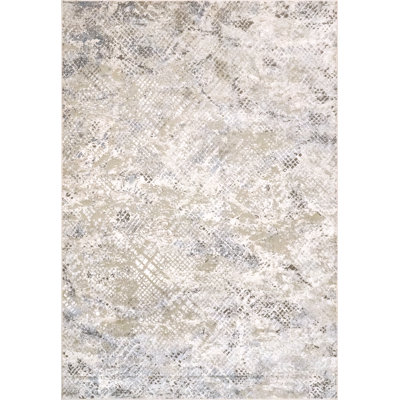 Tapis beige/bleu Karlee