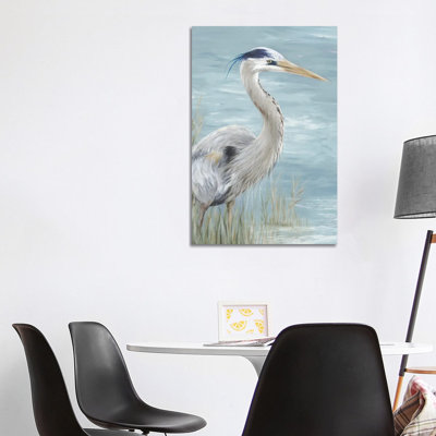 «Great Blue Heron Gaze» par Eva Watts - impression d'art graphique