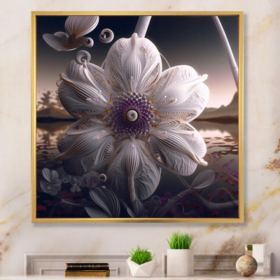 Magie blanche magnolia à l'aube sur toile