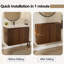Armoire murale pliante avec évier crème-274412517