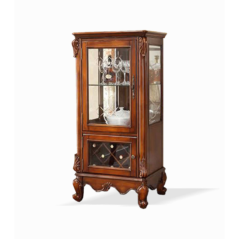 25.59" Brown Rectangular Solid Wood Wine Rack
