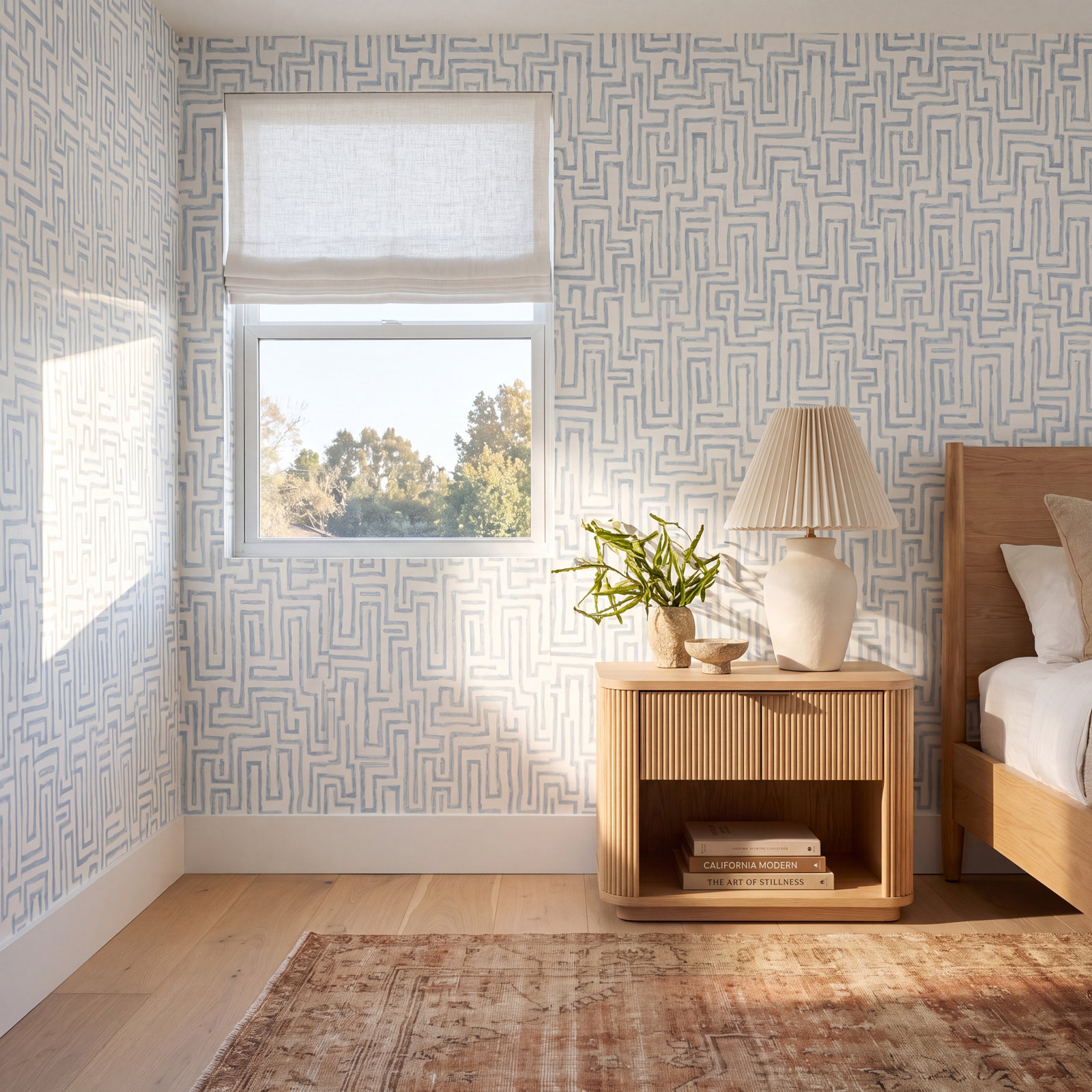 Delaney Wallpaper Roll, Blue