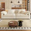 Canapé modulaire en chenille blanc-1103360738