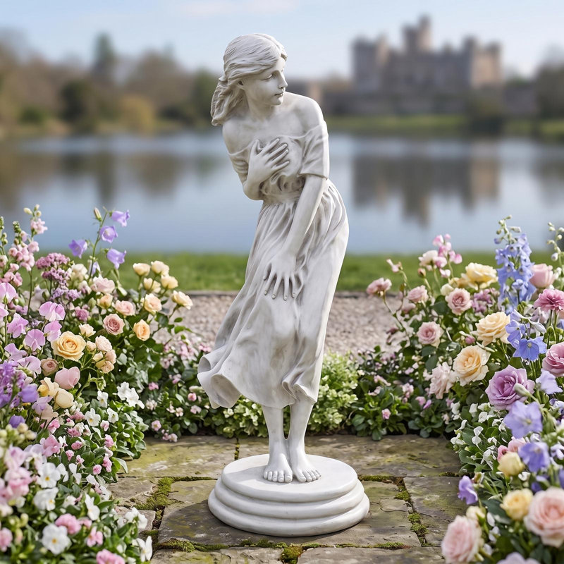 Windblown Maiden Statue