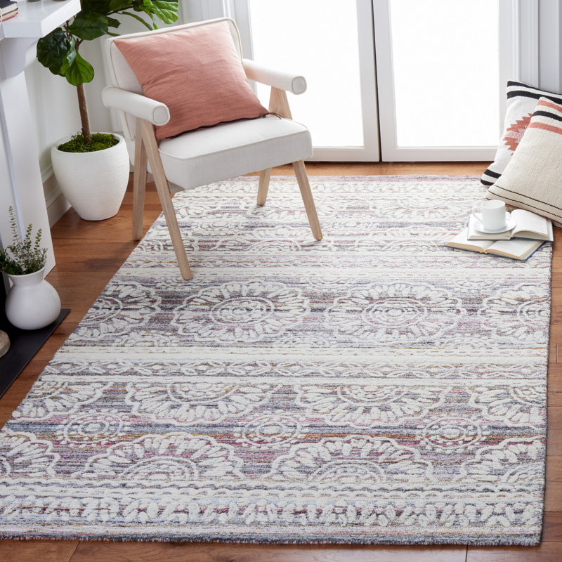Pezanetti Hand Tufted Performance Southwestern Rug, Rectangle 4' x 6'