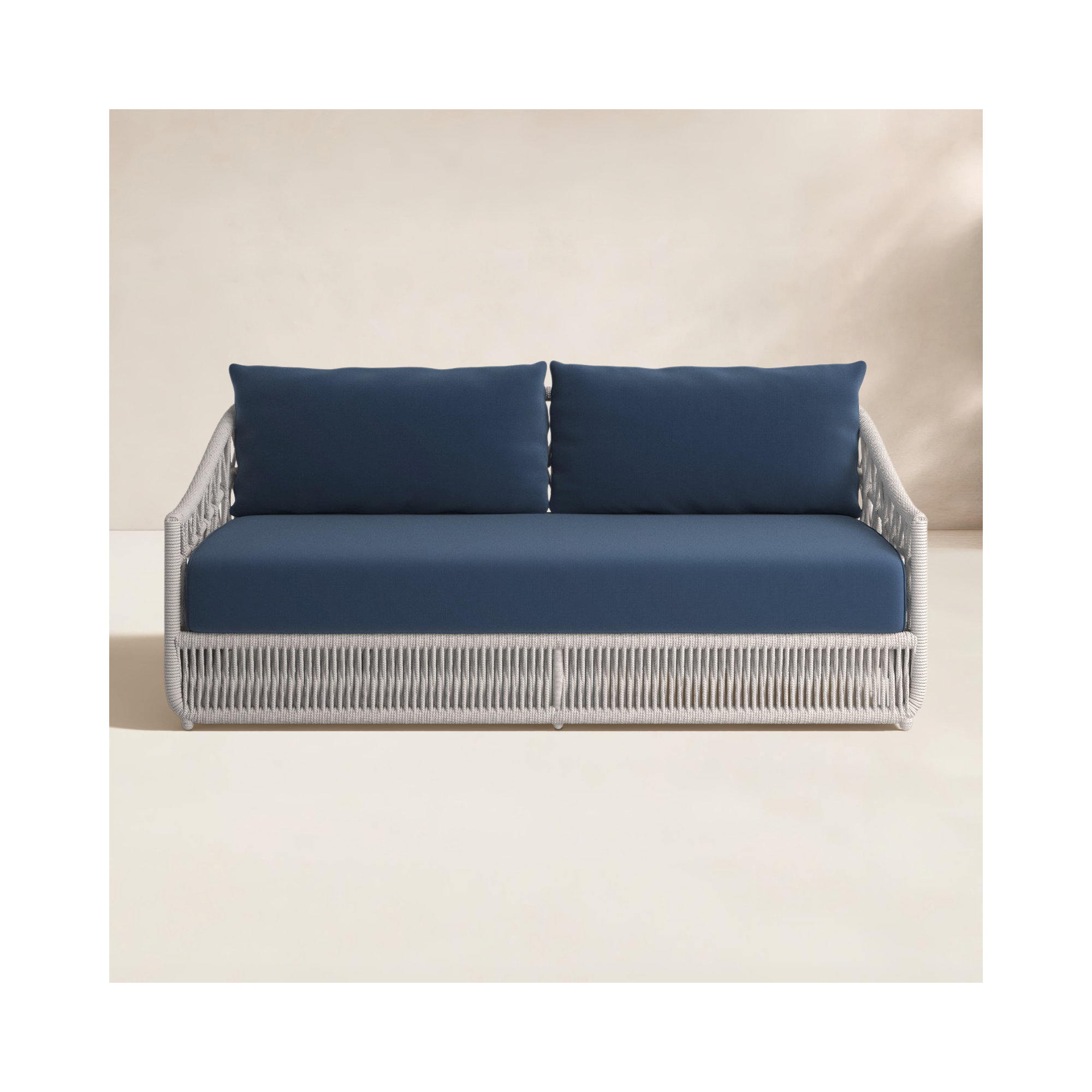 Lucan 78'' Wide Outdoor with SunbCushions, Echo Midnight Sunbrella®