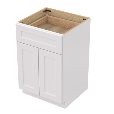 Armoire blanche en bois avec 2 portes silencieuses, tablette réglable pour le garage, la cuisine, le salon, la fonction murale (rangement multifonctionnel solide de 27 po x 34,5