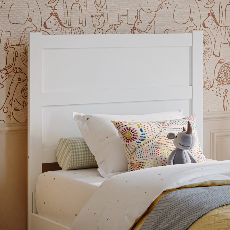 Aveline Wood Panel Headboard, Twin, White