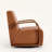 Modern Swivel Accent Chair with Bentwood Arms-43580868