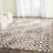 Bryauna Hand Tufted Wool/Cotton Geometric Rug in Ivory/Chocolate-445772856