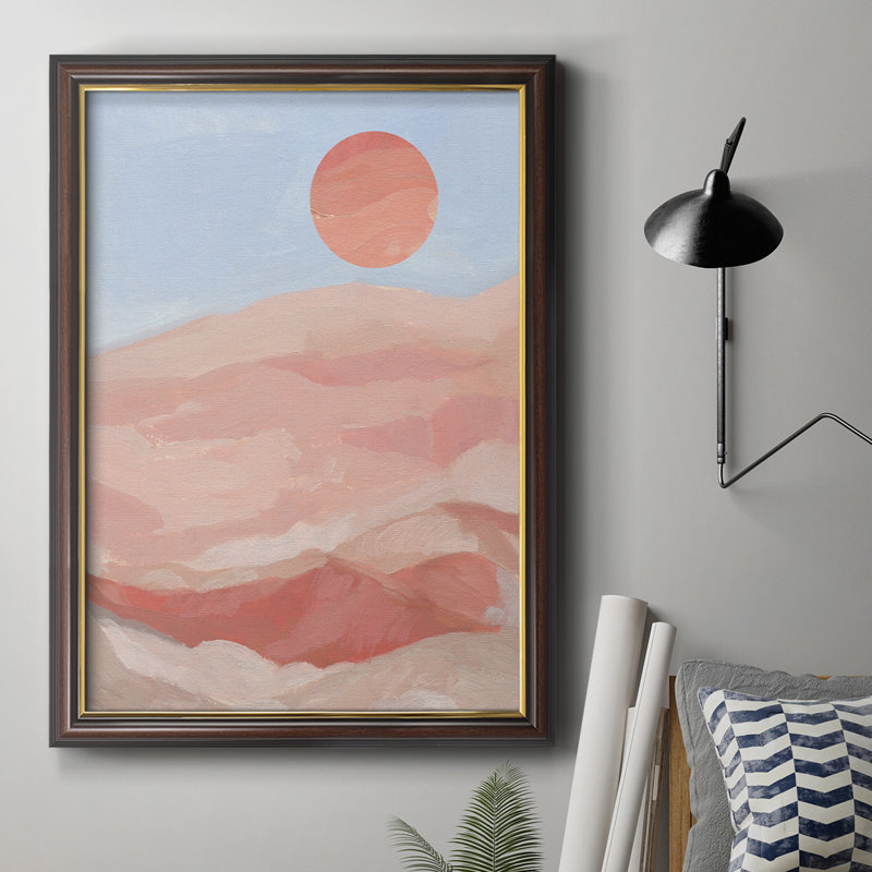 Summer Sun I - Peinture sur toile encadrée, H 20 po x l 16 po x P 2,5 po