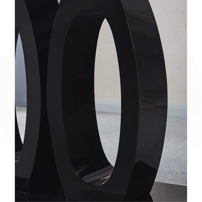 Table de salle à manger à double piédestal Contemporary
