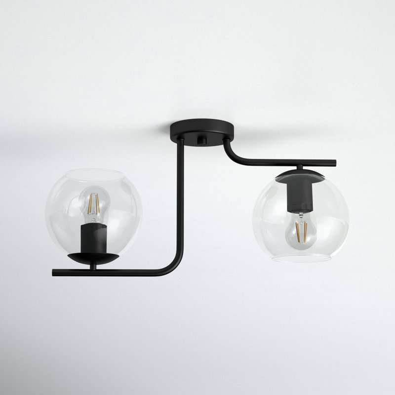 Beecher Glass Semi Flush Mount