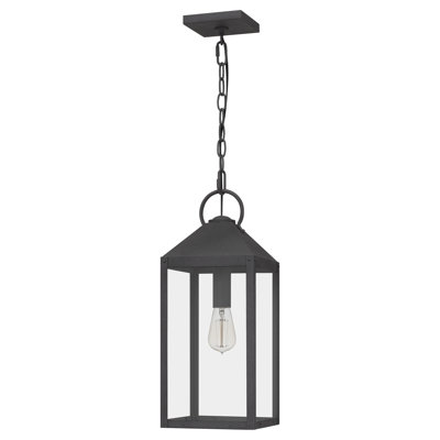 Mini-luminaire suspendu noir tacheté 1 lumière Dewayne
