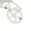 Pot à fleurs décoratif brouette - 11,5 po x 4 po x 7 po - blanc