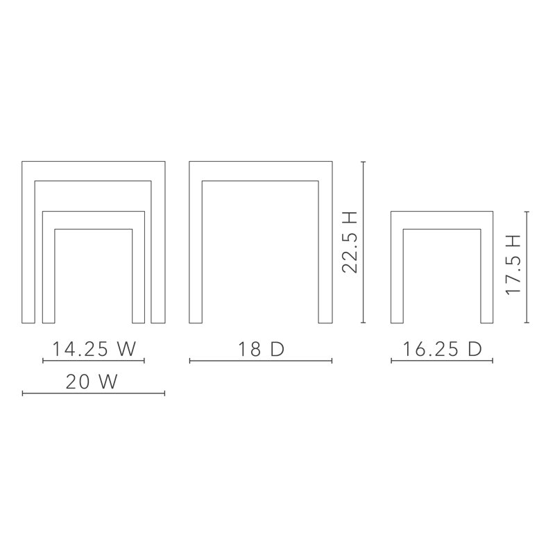 Rialto Nesting Tables Set of 2