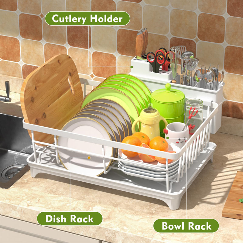 Dish Rack, White
