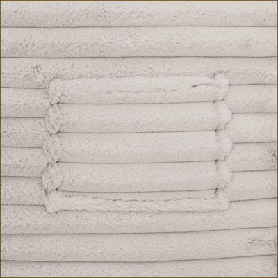 60 po. Grand fauteuil à billes en mousse viscoélastique pour adultes Enfants | Rond | Taupe