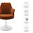 Lippa Performance Velvet Swivel Dining Armchair-105239672-105239675