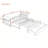 Multifunctional Daybed with Removable Desk, Storage Drawers & Hydraulic Side Table, Space-Saving Sofa Bed Frame-10368918-10368873