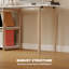 Foldable L-Shaped Writing Desk