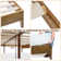 Ethan Solid Wood Platform Bed with Headboard, Rustic Bed Frame