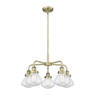 Almarosa 5 - Light Glass Dimmable Chandelier